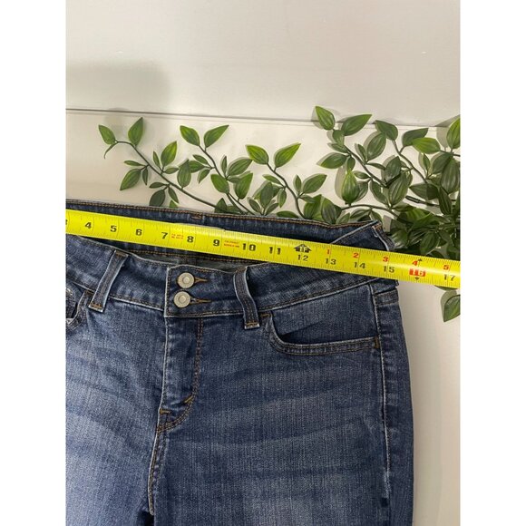 Levis 526 Slender Bootcut Jeans 6M Womens Mid-Rise Dark Wash Stretch Denim - Picture 9 of 12
